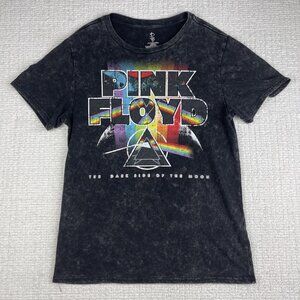 Pink Floyd T-Shirt Mens M Dark Side Of The Moon Black Distressed Graphic C-Life